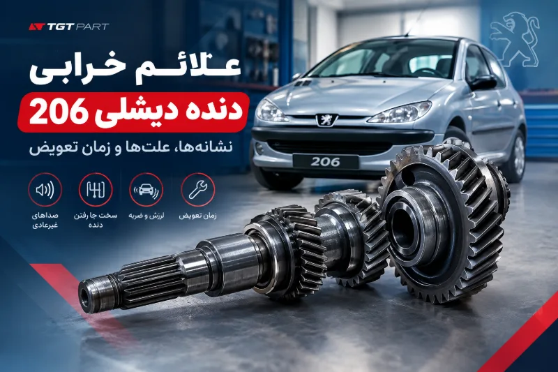 علائم خرابی دنده دیشلی 206